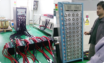 高效回饋電芯測試系統應用現場